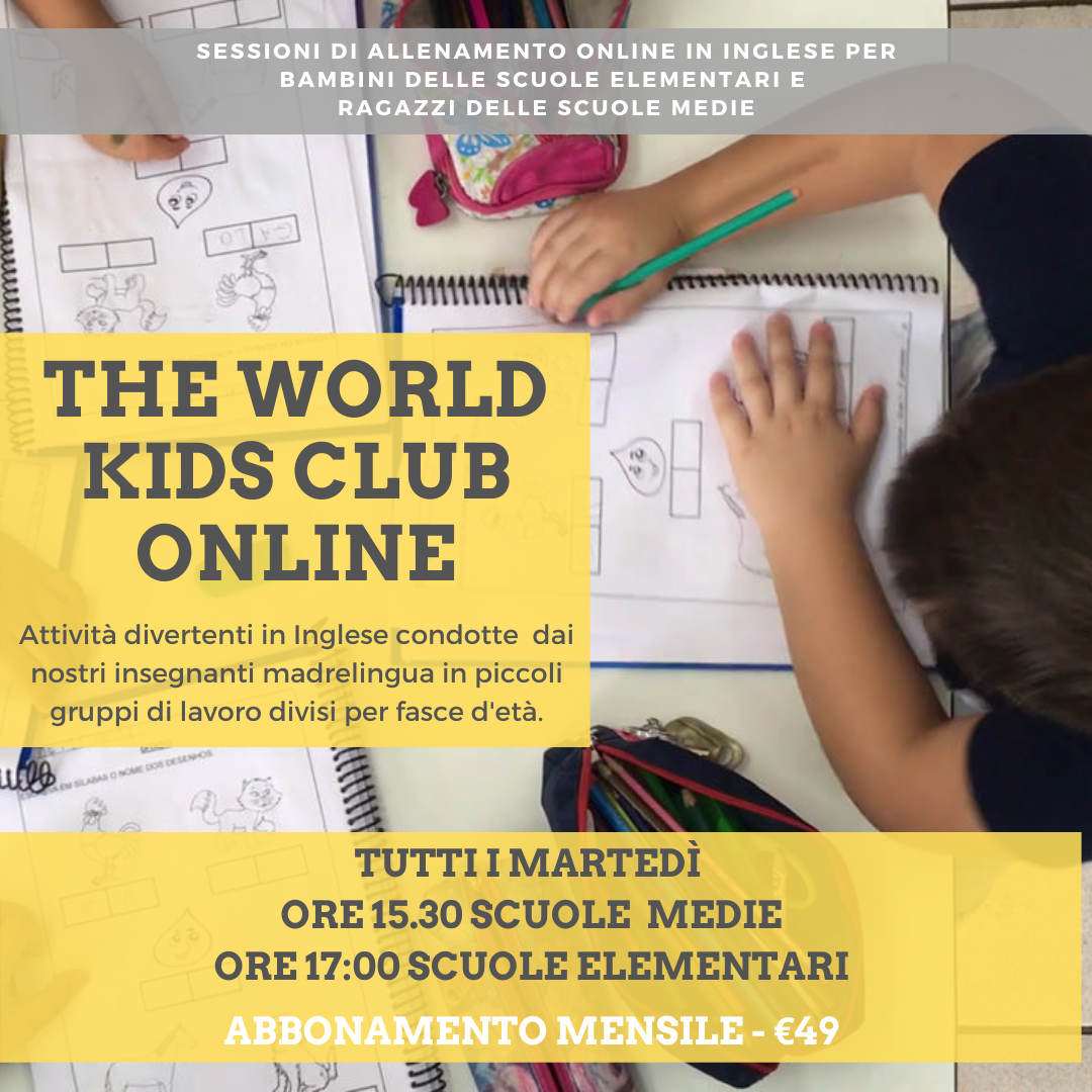 corsi online di lingue per bambini